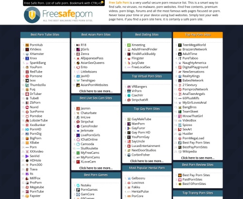 Review screenshot Freesafeporn.com
