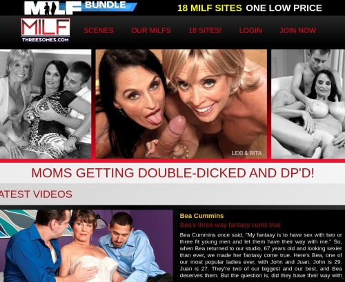 Review screenshot milfthreesomes.com