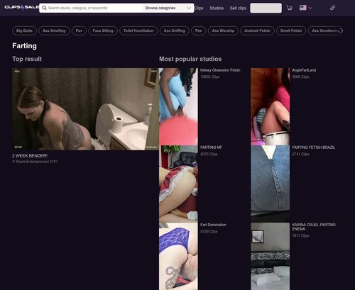 A Review Screenshot of Clips4sale Farting