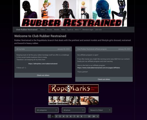A Review Screenshot of ClubRubberRestrained