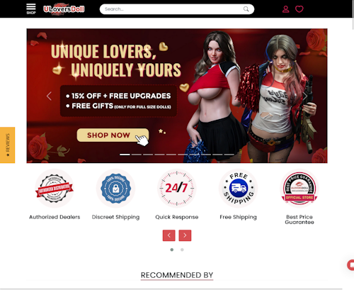 Review screenshot uloversdoll.com